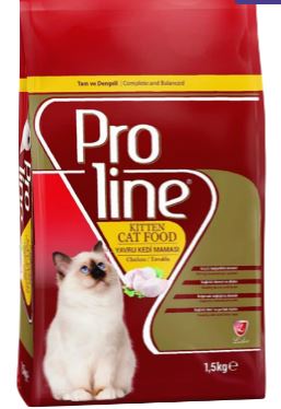غذای خشک گربه پرولاین مدل Kitten وزن 1.5 کیلوگرم pro line