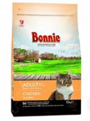 غذای خشک گربه بالغ با طعم مرغ بونی bonnie