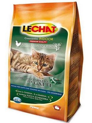 غذای خشک گربه لچت با طعم مرغ و برنج – LECHAT INDOOR POLLO